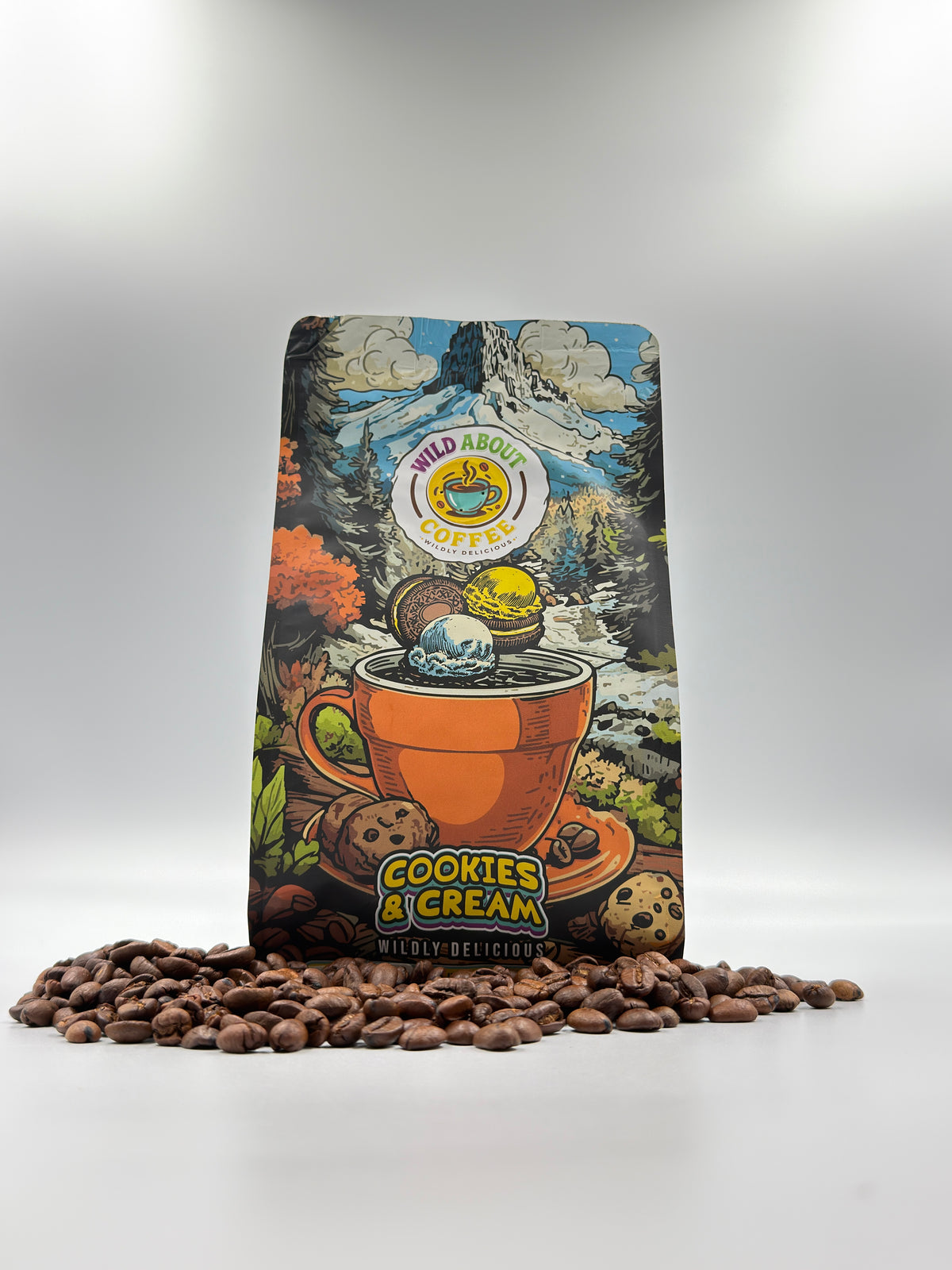 Cookies & Cream – Whole Bean Coffee (Flavored Medium Roast)