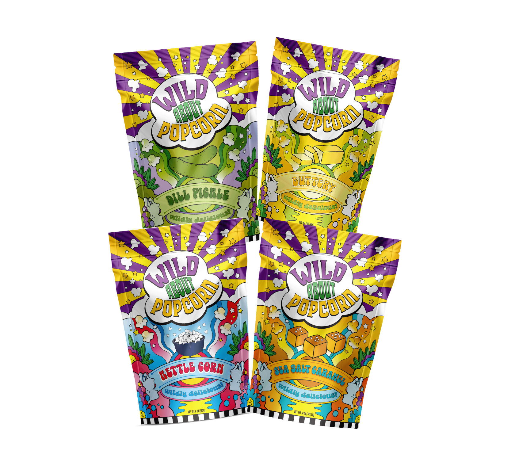 Flavor Discovery Pack – Try 4 Gourmet Popcorns