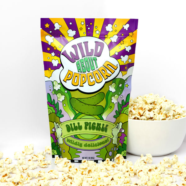 Dill Pickle Popcorn – Tangy Savory Snack – Wild About Popcorn