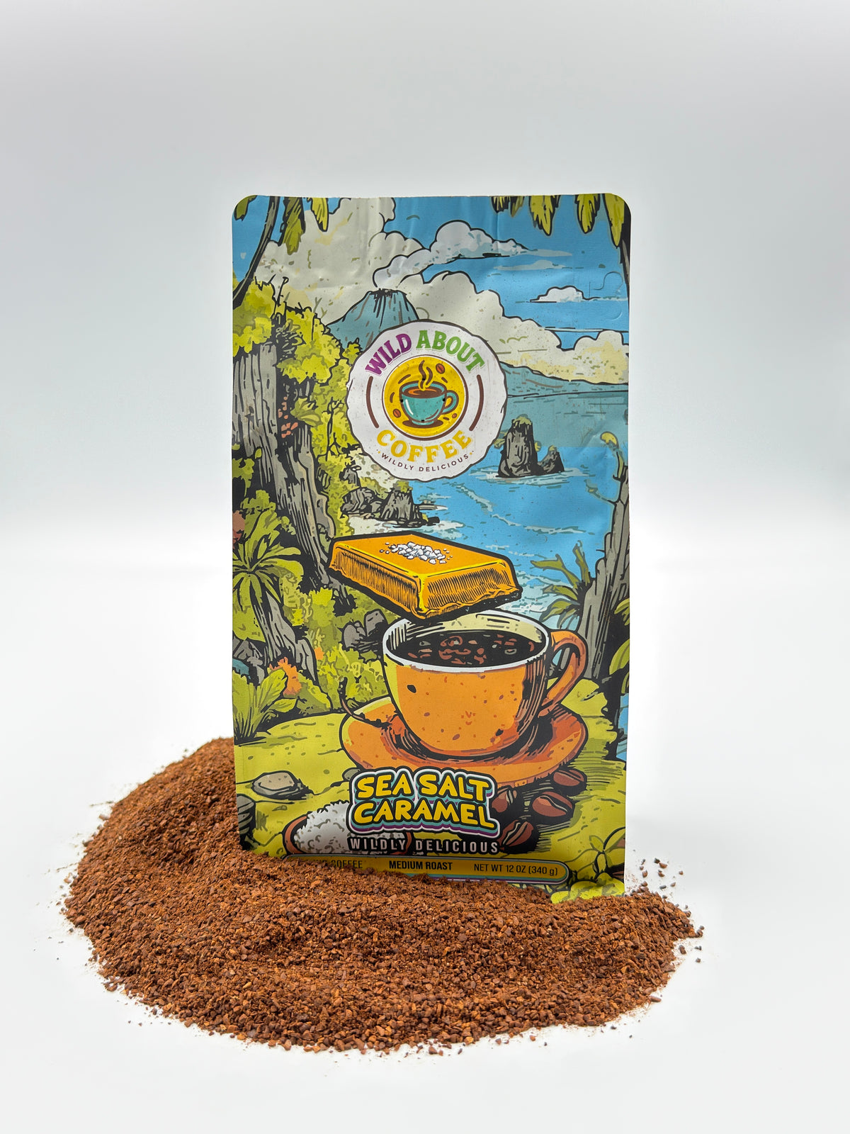 Sea Salt Caramel Ground Coffee – Flavored Medium Roast