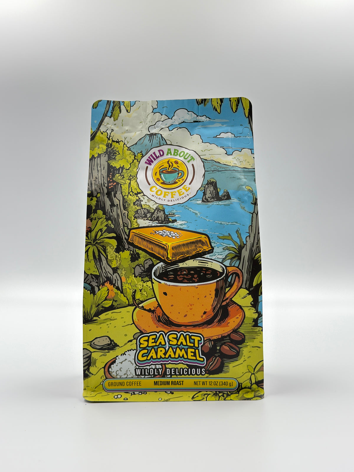 Sea Salt Caramel Ground Coffee – Flavored Medium Roast