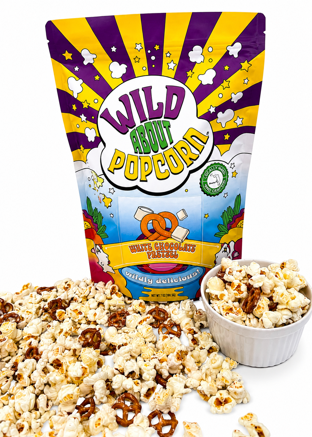 White Chocolate Pretzel Popcorn