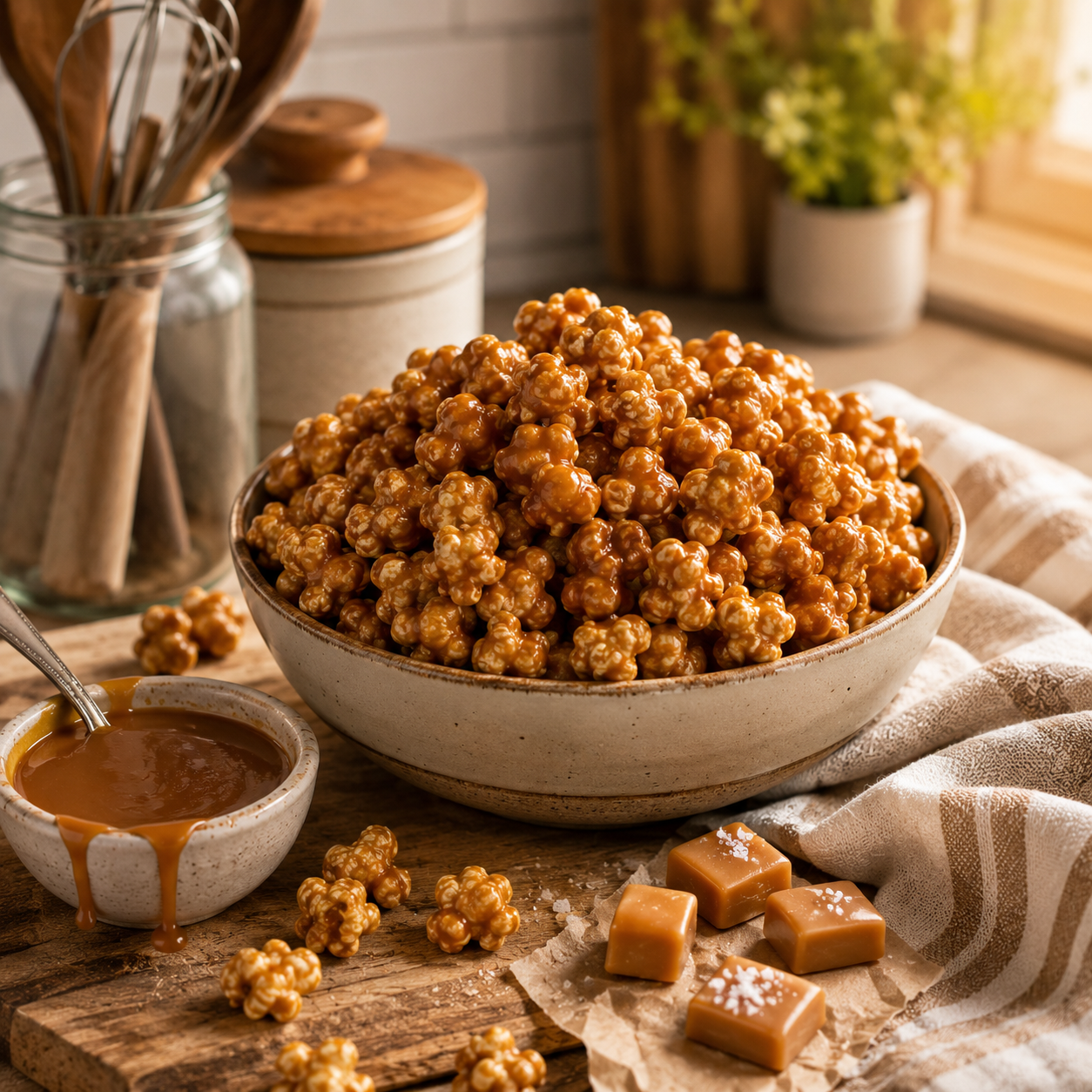 Creamy Caramel Popcorn