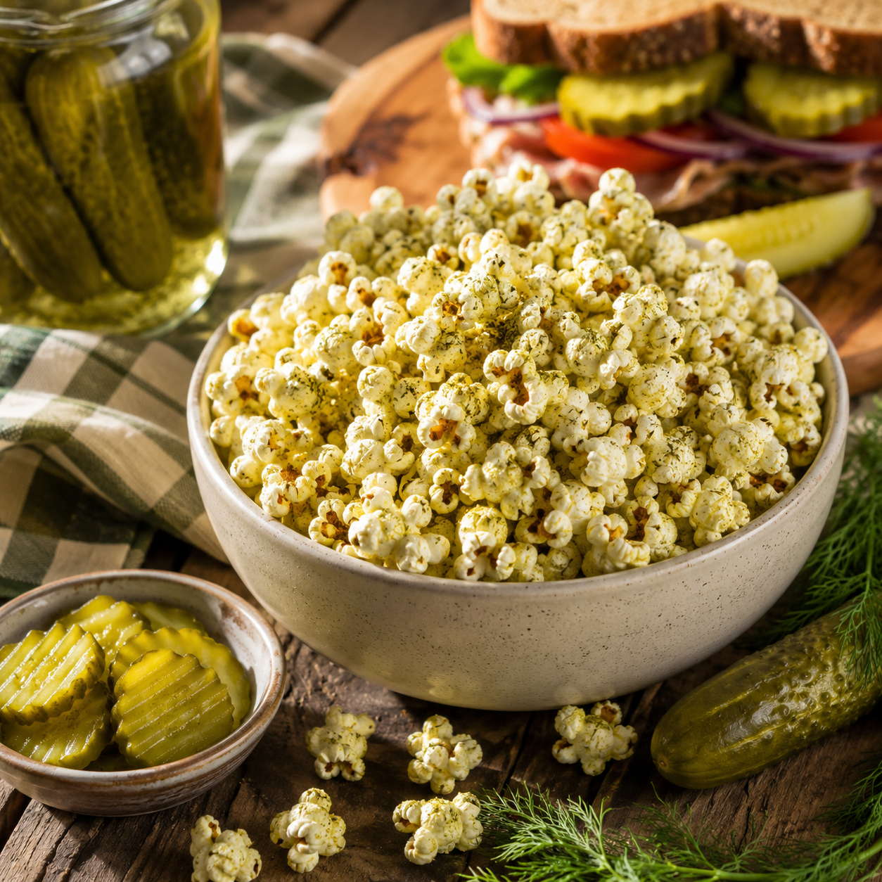 Dill Pickle Popcorn