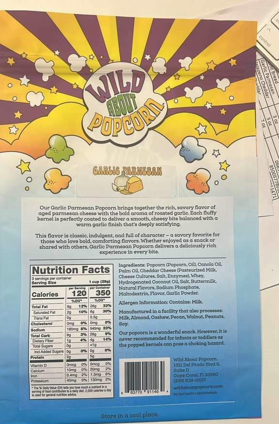 Garlic Parmesan Popcorn